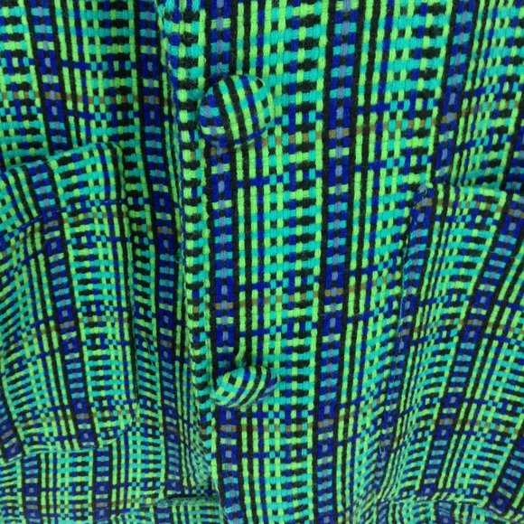 Vintage VIRGINIA'S CLOSET Green Plaid Blazer - Picture 4 of 8